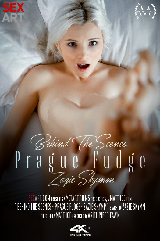 Cute Blonde Zazie Skymm In Behind The Scenes Prague Fudge Zazie